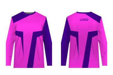 Spor giyim tasarımları süblimasyon baskı için şablon. Üniformalar yarışmalar, takım oyunları, kurumsal tarzı, reklam kampanyaları için. Jersey motocross, dağ bisikleti için.