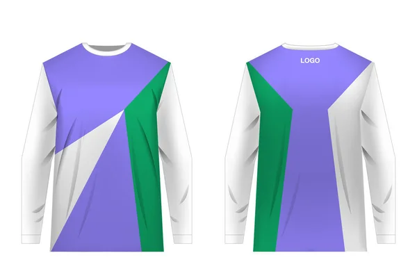 Modèles Modèles Vêtements Sport Pour Impression Par Sublimation Uniformes Pour — Image vectorielle