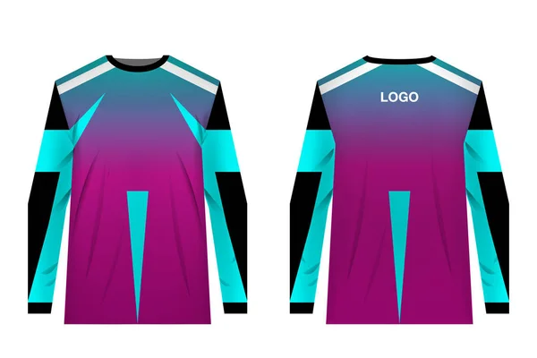 Plantillas Diseños Ropa Deportiva Para Impresión Por Sublimación Uniformes Para — Archivo Imágenes Vectoriales