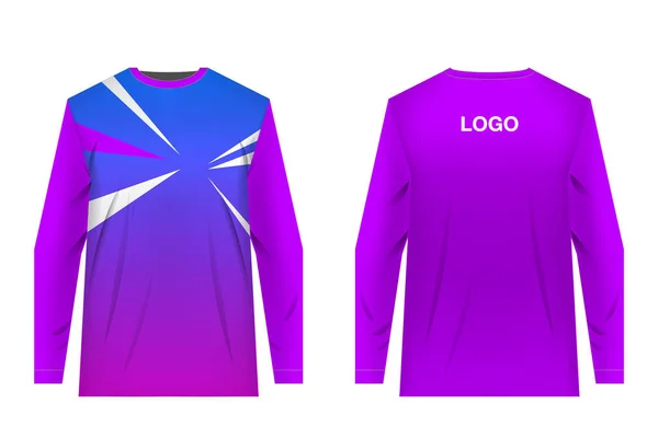 Modèles Modèles Vêtements Sport Pour Impression Par Sublimation Uniformes Pour — Image vectorielle