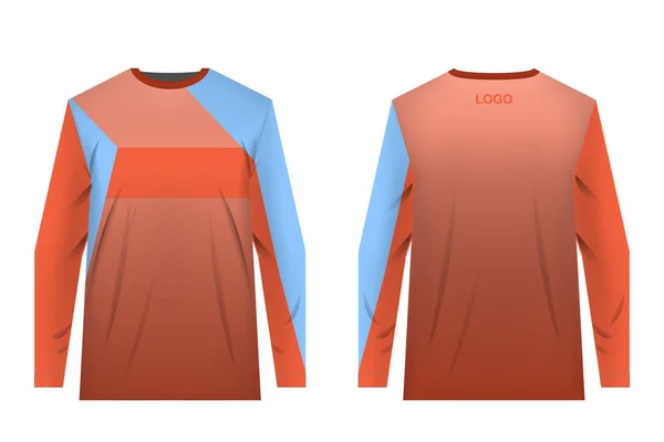 Plantillas Diseños Ropa Deportiva Para Impresión Por Sublimación Uniformes Para — Archivo Imágenes Vectoriales