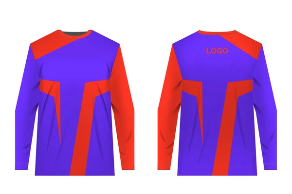 Šablony Návrhů Sportovní Oblečení Pro Sublimační Tisk Uniformy Pro Soutěže — Stockový vektor
