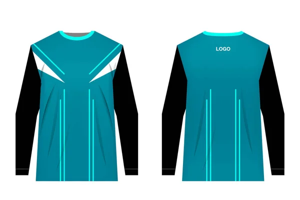 Sjablonen Van Sportkleding Ontwerpen Voor Sublimatie Afdrukken Uniformen Voor Wedstrijden — Stockvector