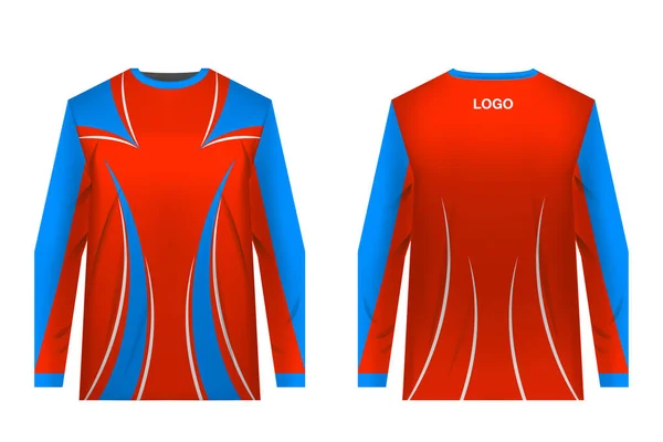 Imprimé sublimation vêtements de sport — Image vectorielle