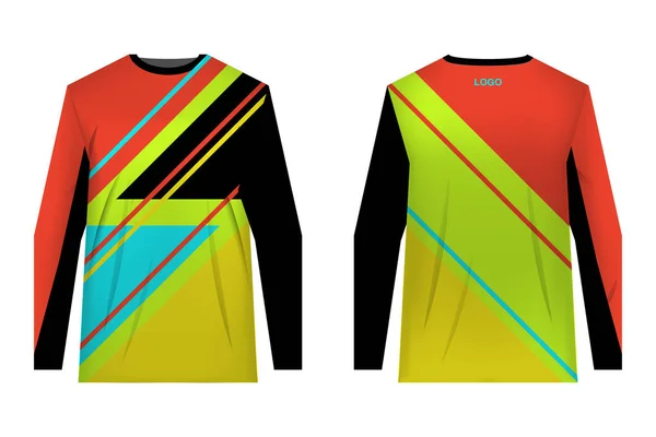 Imprimé sublimation vêtements de sport — Image vectorielle