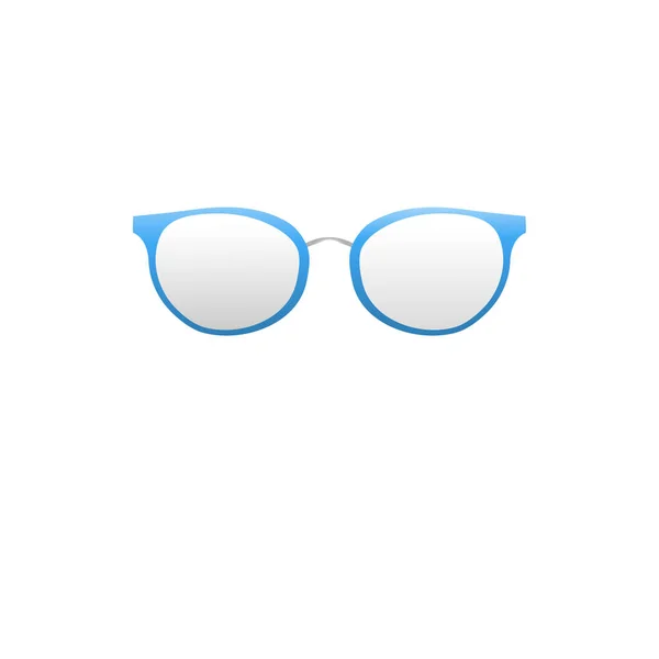 Gafas Ópticas Hipster Sobre Fondo Blanco Imagen Aislada Vectorial — Vector de stock