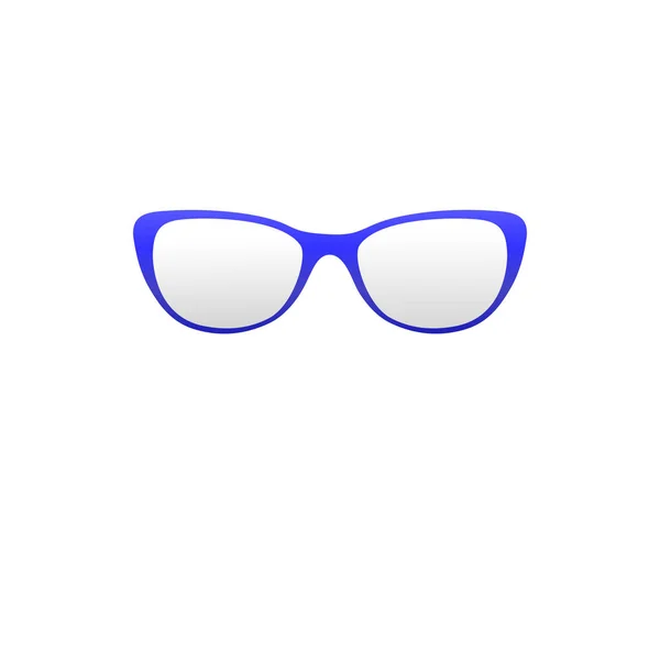 Gafas Ópticas Hipster Sobre Fondo Blanco Imagen Aislada Vectorial — Vector de stock