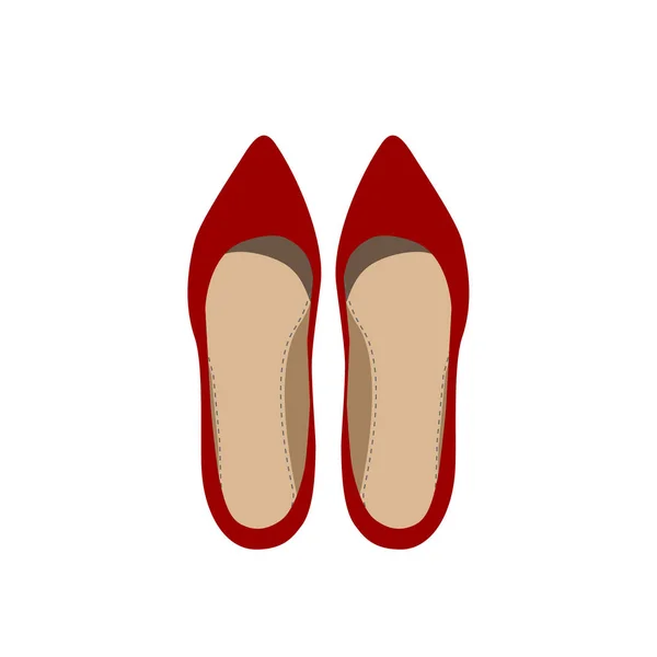 Mode Vecteur Femmes Chaussures Image Une Paire Chaussures Féminines Sur — Image vectorielle