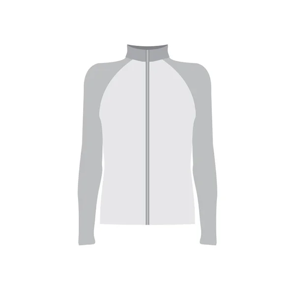 Maqueta de ropa deportiva gris — Vector de stock