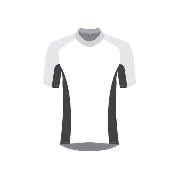 Plantilla Camiseta Moto Camiseta Manga Corta Uniforme Ciclista Jersey Slim — Vector de stock
