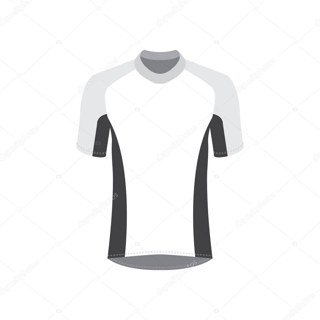 ✓ Bike shirt template. Short sleeves t-shirt. Cycling uniform With Blank Cycling Jersey Template