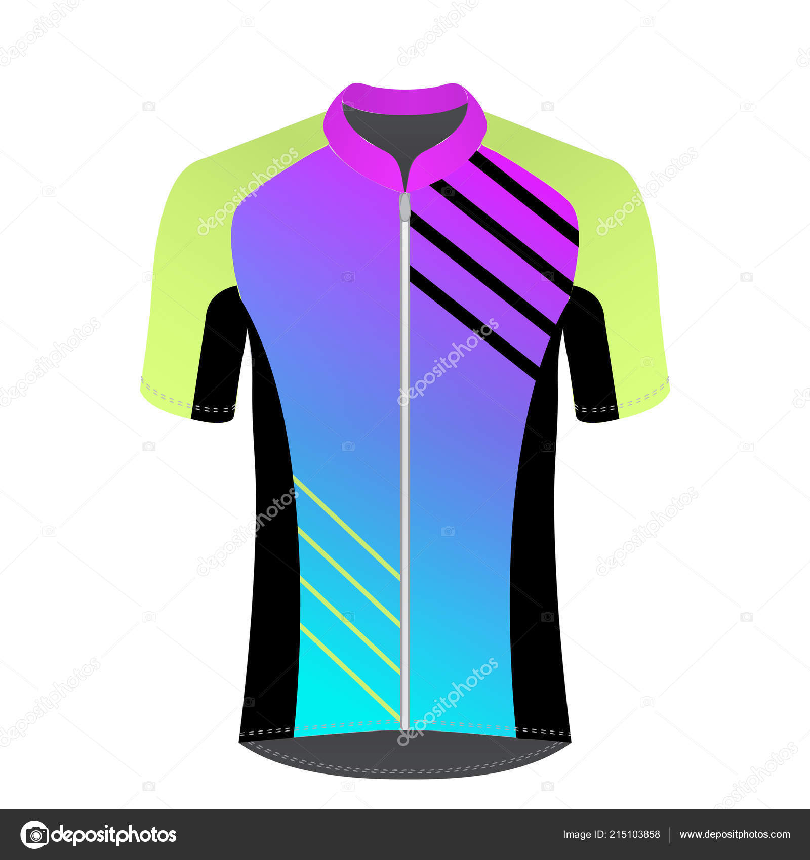 Cycling Jersey Mockup Shirt Sport Design Template Road Racing In Blank Cycling Jersey Template