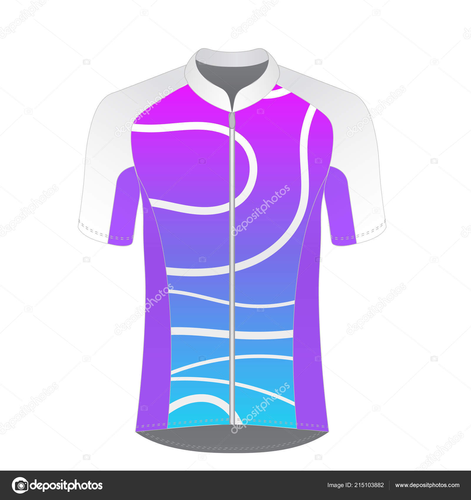 Download Cycling Jersey Mockup Shirt Sport Design Template Road Racing Uniform Vector Image By C Ternina Vector Stock 215103882