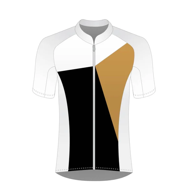 Mockup Jersey Ciclismo Shirt Modello Design Sportivo Strada Uniforme Corsa — Vettoriale Stock