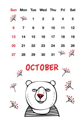 sevimli kırmızı burun ayı