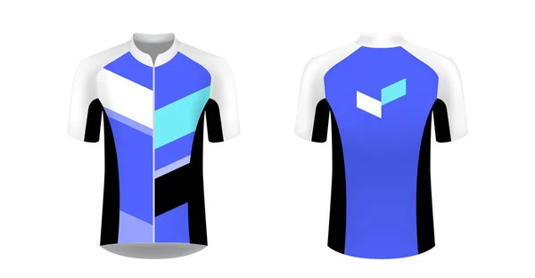 Modelos Projetos Roupas Esportivas Para Impressão Sublimação Uniforme Branco Para — Vetor de Stock