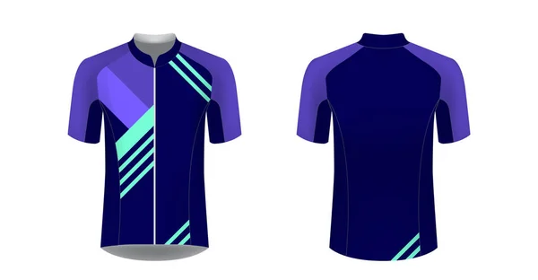 Vorlagen Für Sportbekleidungsdesigns Für Den Sublimationsdruck Uniform Blank Für Triathlon — Stockvektor