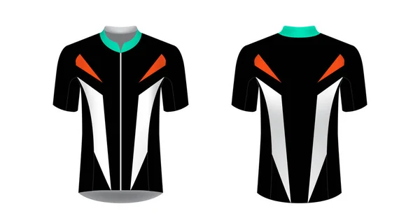 Vorlagen Für Sportbekleidungsdesigns Für Den Sublimationsdruck Uniform Blank Für Triathlon — Stockvektor