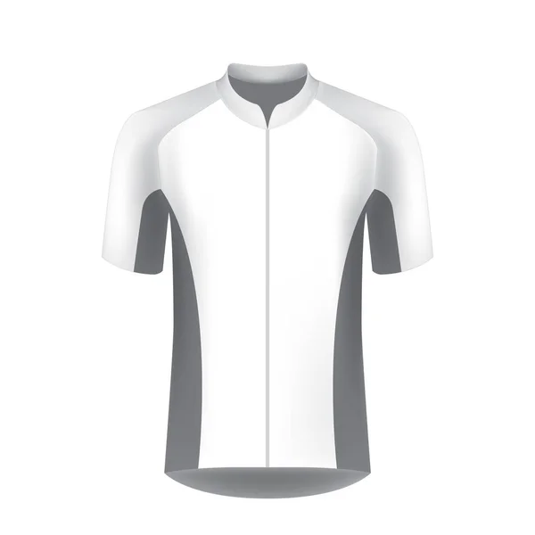 Uniforme Branco Para Triatlo Ciclismo Competição Corrida Maratona Jogos Corrida — Vetor de Stock