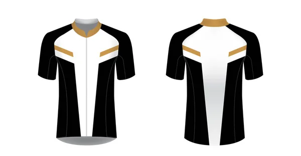 Spor giyim tasarımları süblimasyon baskı için şablon. Bisiklet, koşu Yarışması, triatlon için tek tip boş maraton ve yarış oyunları. Vektör mockup.