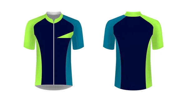 Vorlagen Für Sportbekleidungsdesigns Für Den Sublimationsdruck Uniform Blank Für Triathlon — Stockvektor