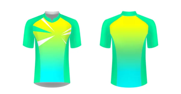 Sjablonen Van Sportkleding Ontwerpen Voor Sublimatie Afdrukken Uniforme Leeg Voor — Stockvector