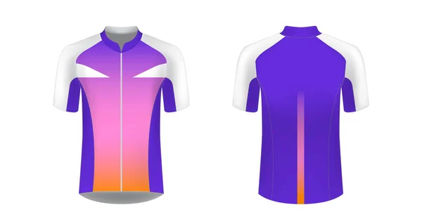 Templates Sportswear Designs Sublimation Printing Uniform Blank Triathlon Cycling Running — Stock Vector