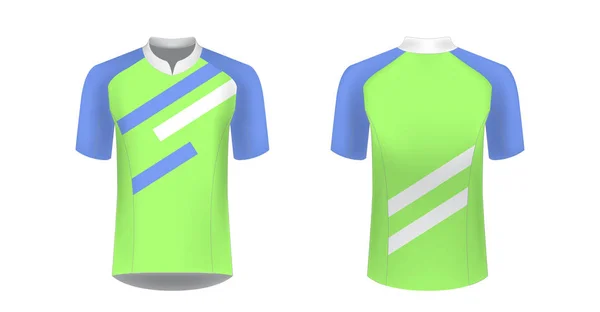 Modelos Projetos Roupas Esportivas Para Impressão Sublimação Uniforme Branco Para — Vetor de Stock