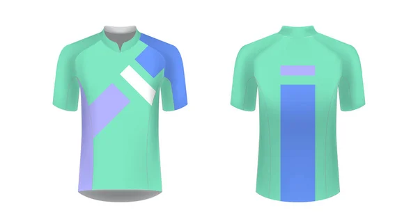 Modelos Projetos Roupas Esportivas Para Impressão Sublimação Uniforme Branco Para — Vetor de Stock