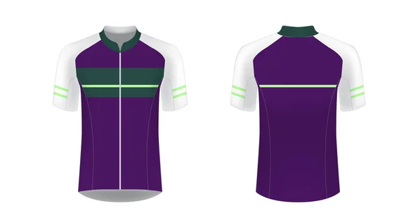 Spor giyim tasarımları süblimasyon baskı için şablon. Bisiklet, koşu Yarışması, triatlon için tek tip boş maraton ve yarış oyunları. Vektör mockup.