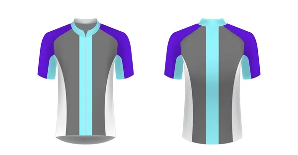 Modèles Vêtements Sport Dessins Pour Impression Par Sublimation Uniforme Vierge — Image vectorielle