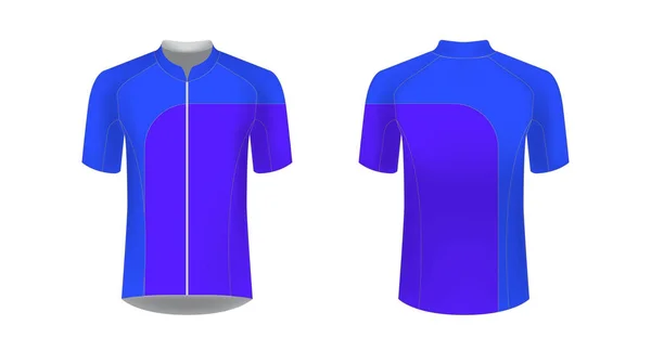 Sportswear Templates Designs Sublimation Printing Uniform Blank Triathlon Cycling Cross — Stock Vector