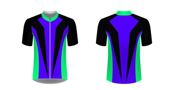 Sportkleding Sjablonen Ontwerpen Voor Afdrukken Van Sublimatie Uniforme Leeg Voor — Stockvector