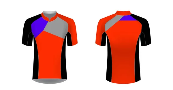 Modèles Uniformes Cyclisme Concept Vêtements Décontractés Jeu Uniforme Pour Course — Image vectorielle