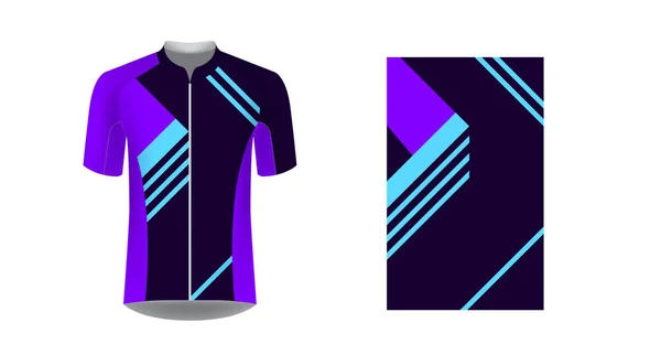 Radfahren Einheitliche Vorlagen Gaming Casual Clothing Konzept Uniform Für Rennen — Stockvektor