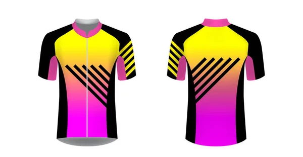 Plantillas Ciclismo Uniforme Juegos Concepto Ropa Casual Uniforme Para Carreras — Archivo Imágenes Vectoriales