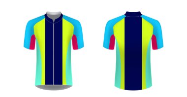 Cycling Jersey Vector Mockup T Shirt Sport Design Template Royalty Free Cliparts Vectors And Stock Illustration Image 127637012