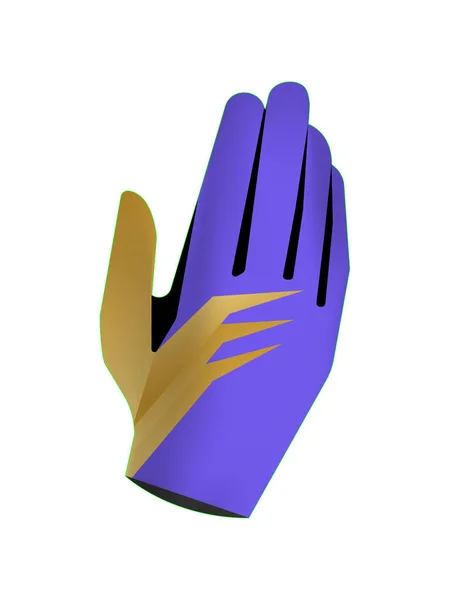 Handschoenen vistuig veiligheid — Stockvector