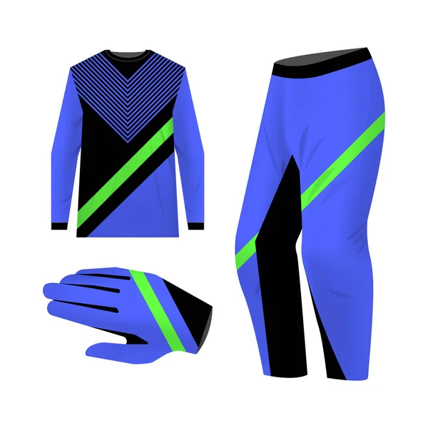 Motocross kit mallar — Stock vektor