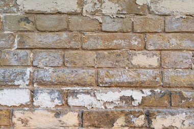 Bej rengi, klasik tuğla duvar. eski tuğla deseni