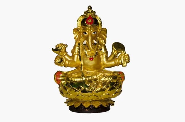 Ganesh Tanrı Hinduizm beyaz arka plan üzerinde