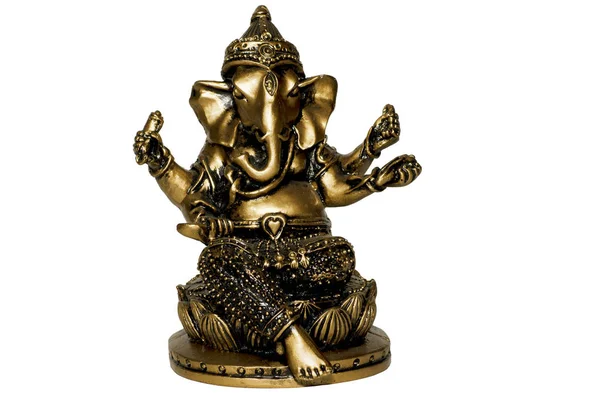 Ganesh Tanrı Hinduizm beyaz arka plan üzerinde