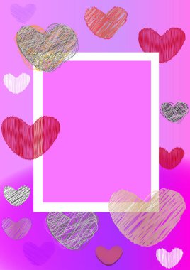 Sevgililer günü afiş arka plan