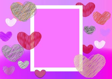 Sevgililer günü afiş arka plan