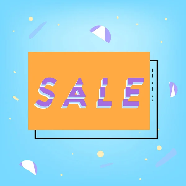 Big Sale Square Banner Promotion Card Social Media Posts Abstract — Stock Vector