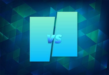 Vs yatay kartı. Ekran şablon karşı. Vektör çizim.