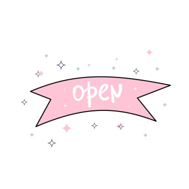 Beyaz arka plan üzerinde izole açık singboard. Vektör çizim.