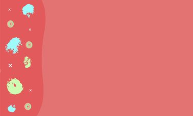 Yatay arka plan dekoratif elemanları ile. Kartvizitler için geometrik temlate. Vektör çizim. 