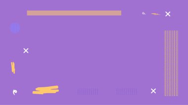 Sosyal medya ağları için geometrik öğelerle soyut afiş. Rasgele dekorasyonu ile mesaj için şablon. Metin için kartı boş alanı ile. Vektör çizim.