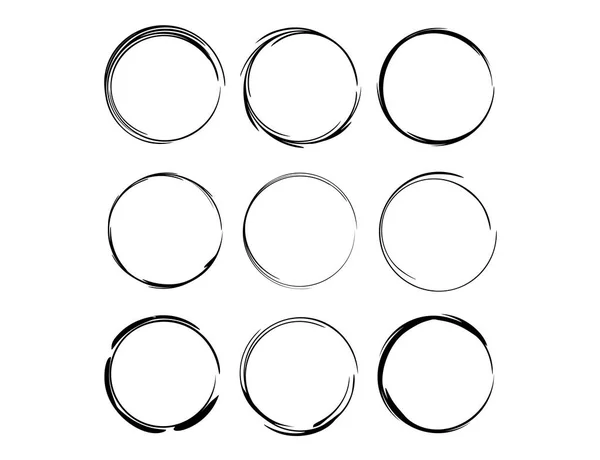 Siyah empy grunge çerçeve kümesi. Vektör çizim. 